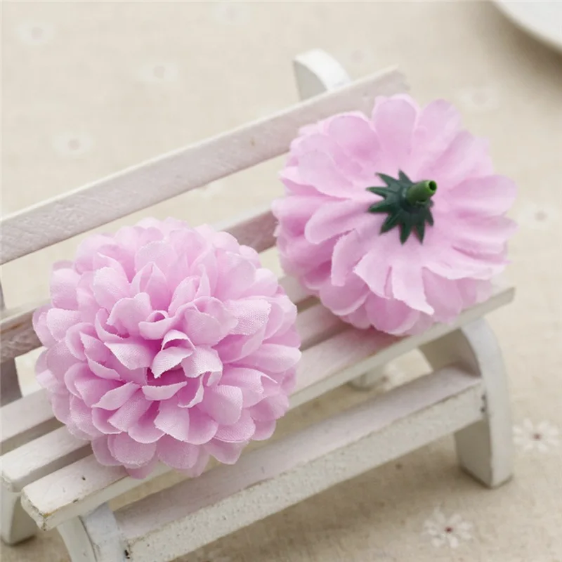 9pcs 5cm handmade Chrysanthemum ball bouquet artificial flower wedding decoration DIY wreath clip art fake | Дом и сад