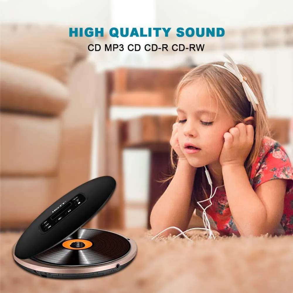 CD Player Rechargeable Portable Personal Disc with LCD Display Music Walkman cd player for Kids &ampAdults | Электроника