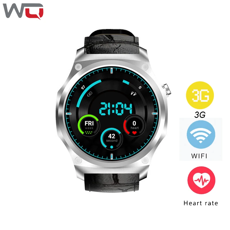 WQ F2 Android Смарт-часы 1 ГБ + 16 gps Wi-Fi 3g 39 дюймов smartwatch HeartRate монитор Фитнес трекер для IOS