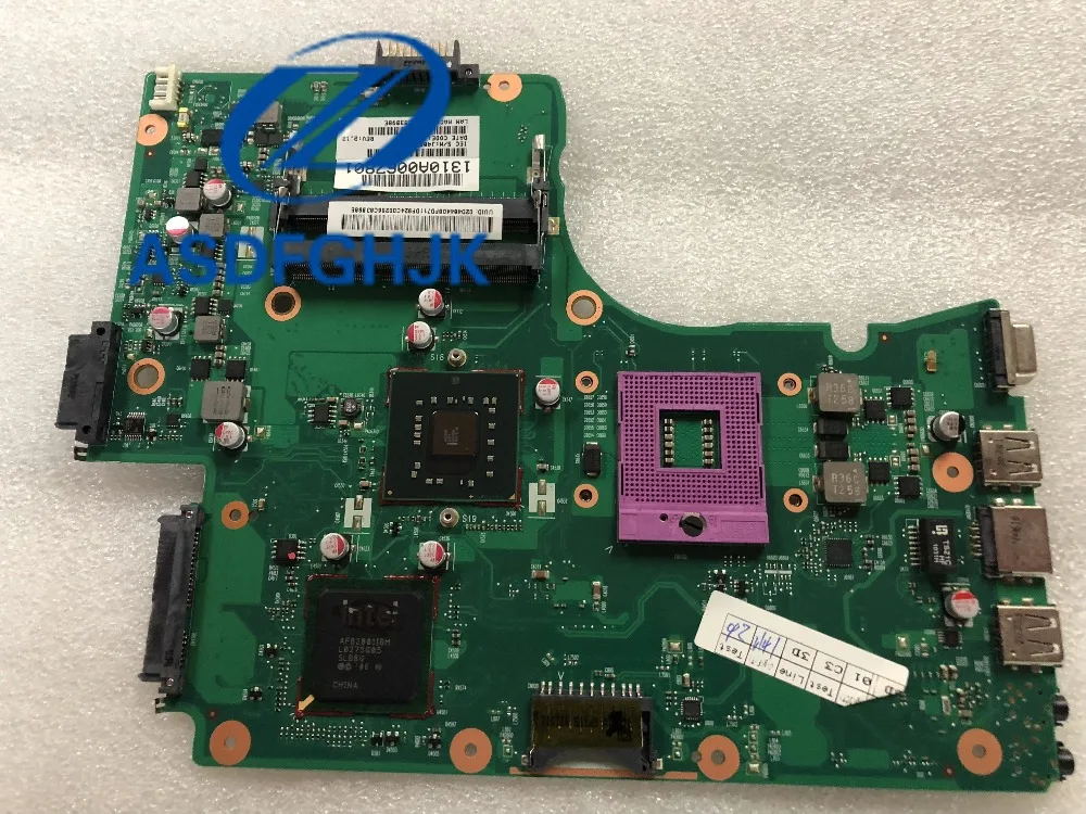 Материнская плата V000225020 для ноутбука toshiba satellite C655 материнская GL40 DDR3 6050A2355301 MB A03 100%