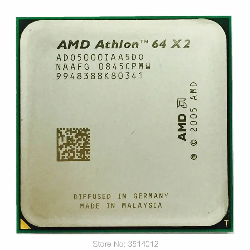 AMD Athlon 64 X2 5000 + 2 6 ГГц двухъядерный ЦПУ процессор ADO5000IAA5DO Разъем AM2|athlon x2|cpu processoramd