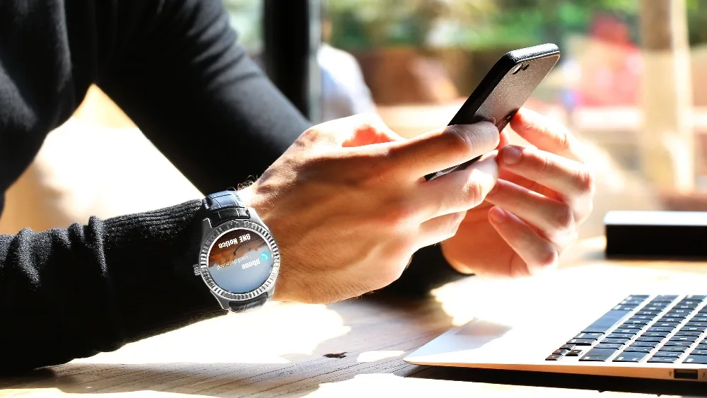 Kktick d7w Android 4.4 SmartWatch спутником часы MT6572 с 500 мАч Батарея Ёмкость Компасы Wi Fi|android