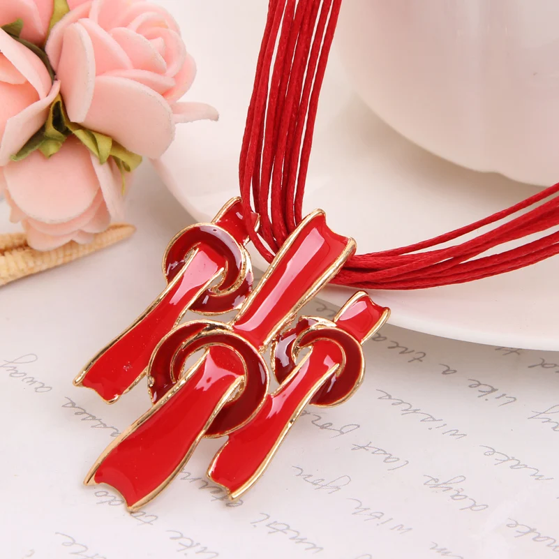 Женский комплект из цепочки и серег ZOSHI многослойное ожерелье серьги красного