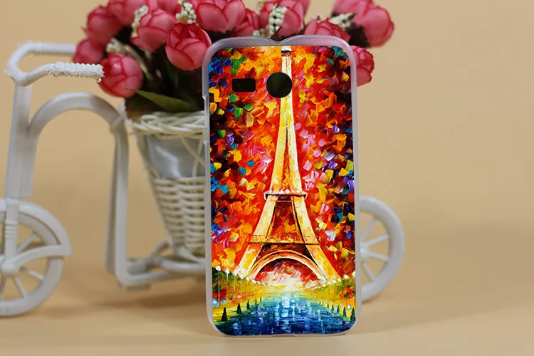 Крышка-чехол высокого качества с принтом Эйфелевой башни ДЛЯ MOTO G XT1031 XT1032 / чехол с рисунком для на