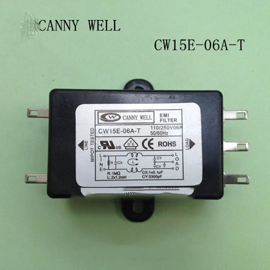 CW15E-06A-T EMI фильтр источника питания 110-250V 6A AC адаптеры | Инструменты