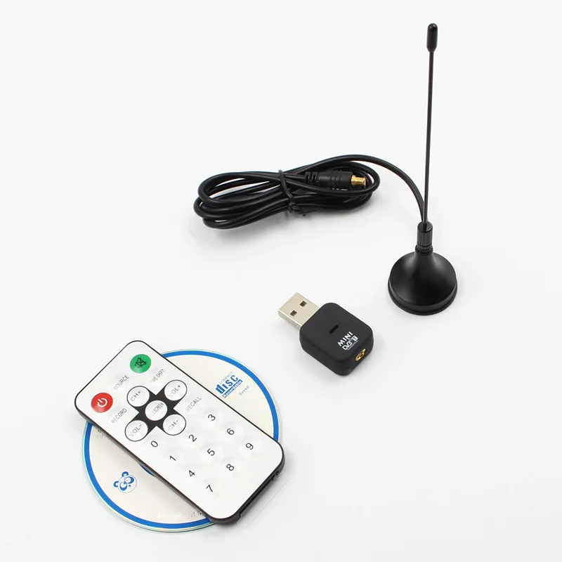 

Мини USB DVB-T цифровой наземный ТВ приемник тюнер тройник OSD MPEG-2 с антенной дистанционное управление для ноутбука ПК