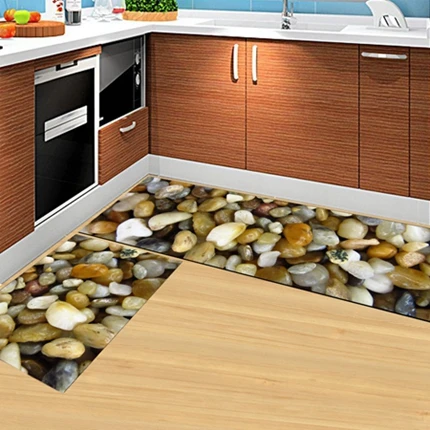 Kitchen Mat14 Современный мультяшный коврик для кухонной двери, коврик для входной двери, противоскользящий водопоглощающий коврик для кухни, ковёр для туалета, крыльца, прихожей - Цвет: Kitchen Mat14