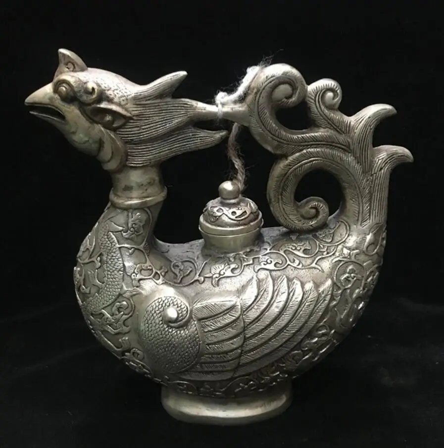 SUIRONG -- New-1127 + чистый Qianlong Phoenix первый чайник домашний интерьер классические