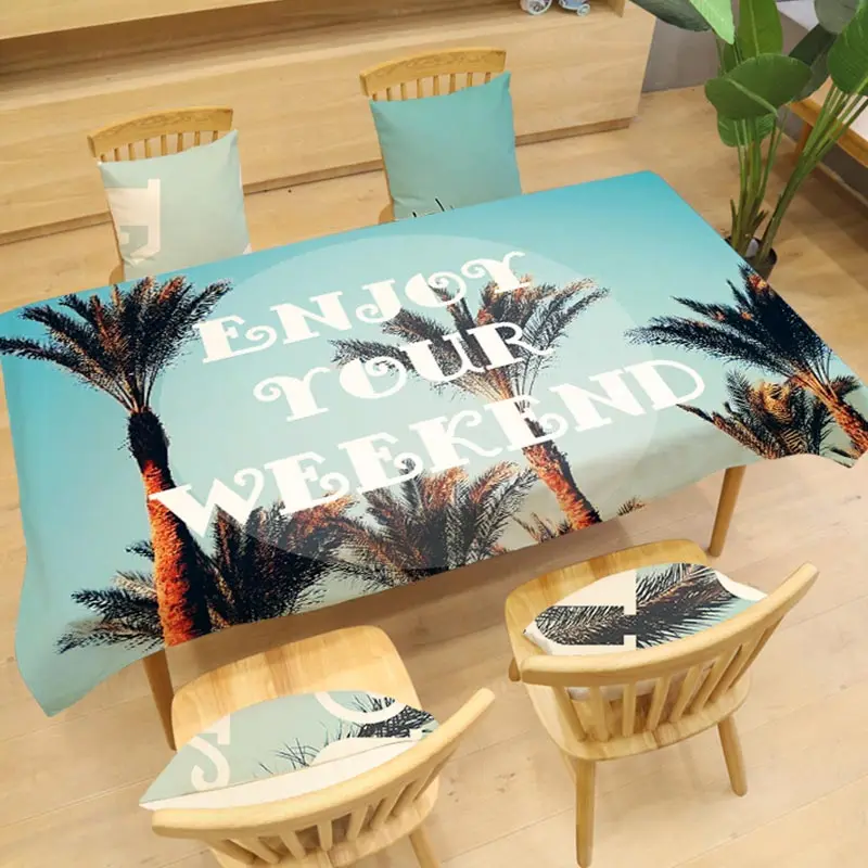 Beautiful Scenery Pattern Tablecloth Printing Rectangular Table Cloth Dining Cover Kitchen Home Decor Hotel Textile | Дом и сад