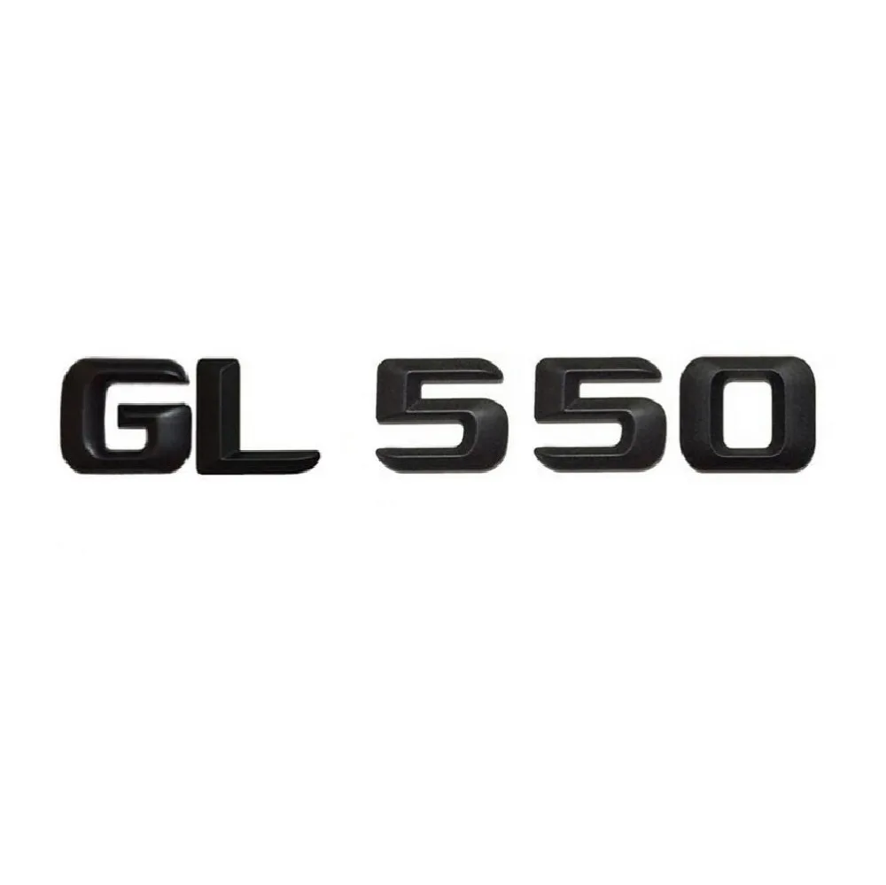 Матовый черный значок GL 550 для багажника автомобиля наклейка с буквами цифрами