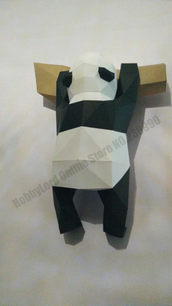 Новинка, милые 3D Панды, сделай сам, бумажные фигуры, 3D Животные, бумага для рукоделия, украшения комнаты, обучающая бумажная модель, игрушки, подарки, вечерние подарки