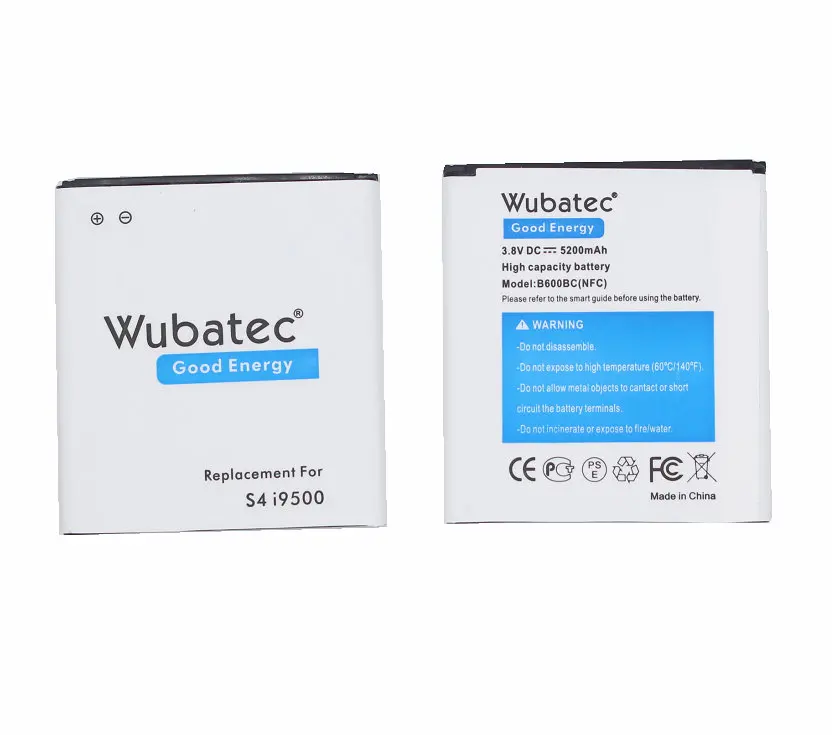 Wubatec 1x5200 мАч S4 NFC Расширенный аккумулятор + зарядное устройство для Samsung Galaxy S 4 SIV