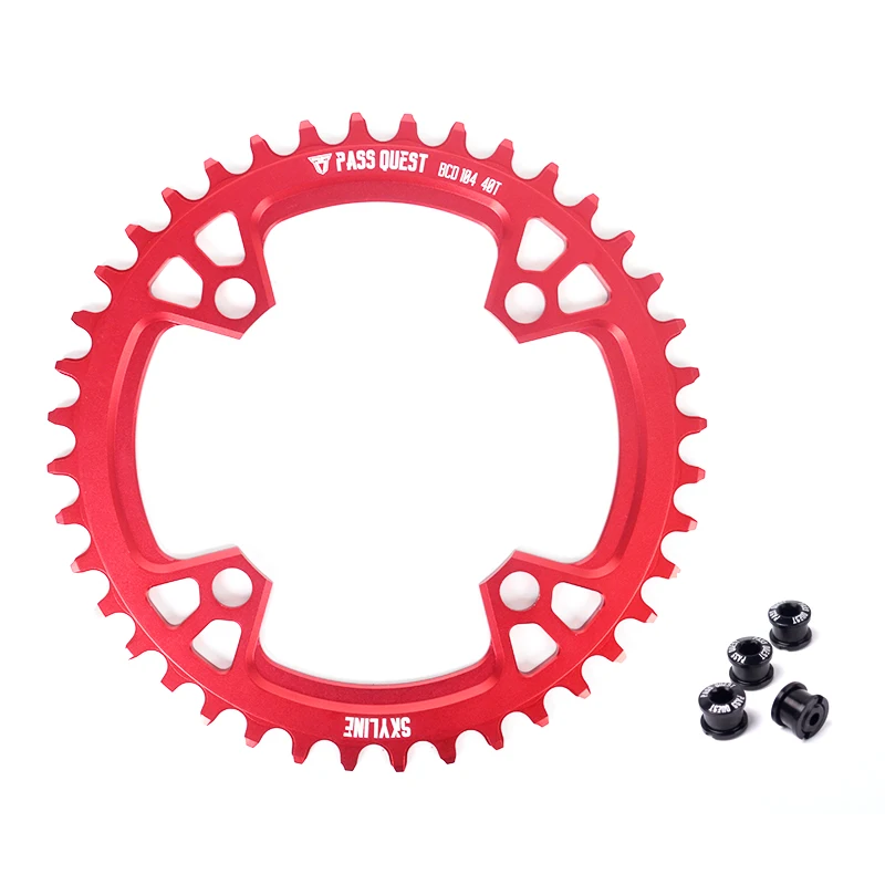 PASS QUEST 104BCD MTB Narrow Wide Chainring/Chain Ring 32T-48T Bike Bicycle Chainwheel/Chain Wheel deore Crankset | Спорт и