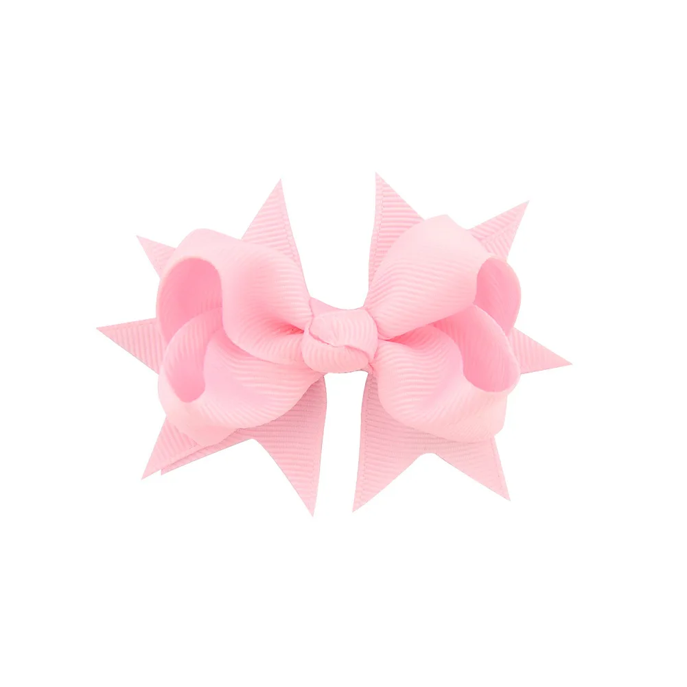 3.3 inches Mix color Grosgrain Ribbon Hairpins Girl Bows With Clip Hair Clips Kids Accessories 20Pcs/lot |