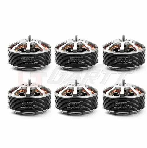 GARTT 6 шт ML 6016 170/310 кв бесщеточный двигатель + Flycolor 80A HV безщеточный ESC для защиты