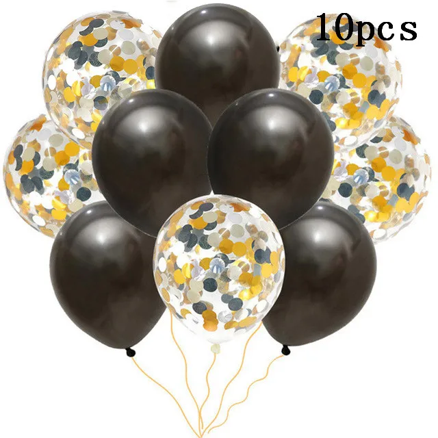 10pcs 20 шт. 30 дюймов розовые золотые шары из фольги в виде цифр Черный Серебряный Цифровой 18 20 25 30 50 взрослых день рождения латексные шары Декор поставки - Цвет: 10pcs