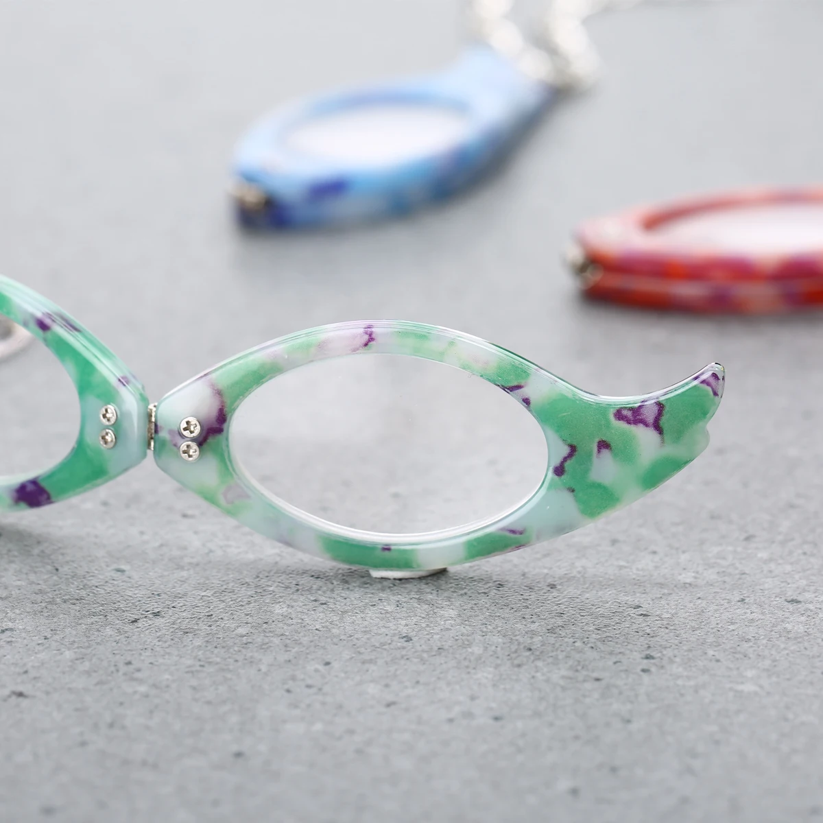 Shellhard ожерелье в цветной оправе винтажная Складная цепочка для очков чтения