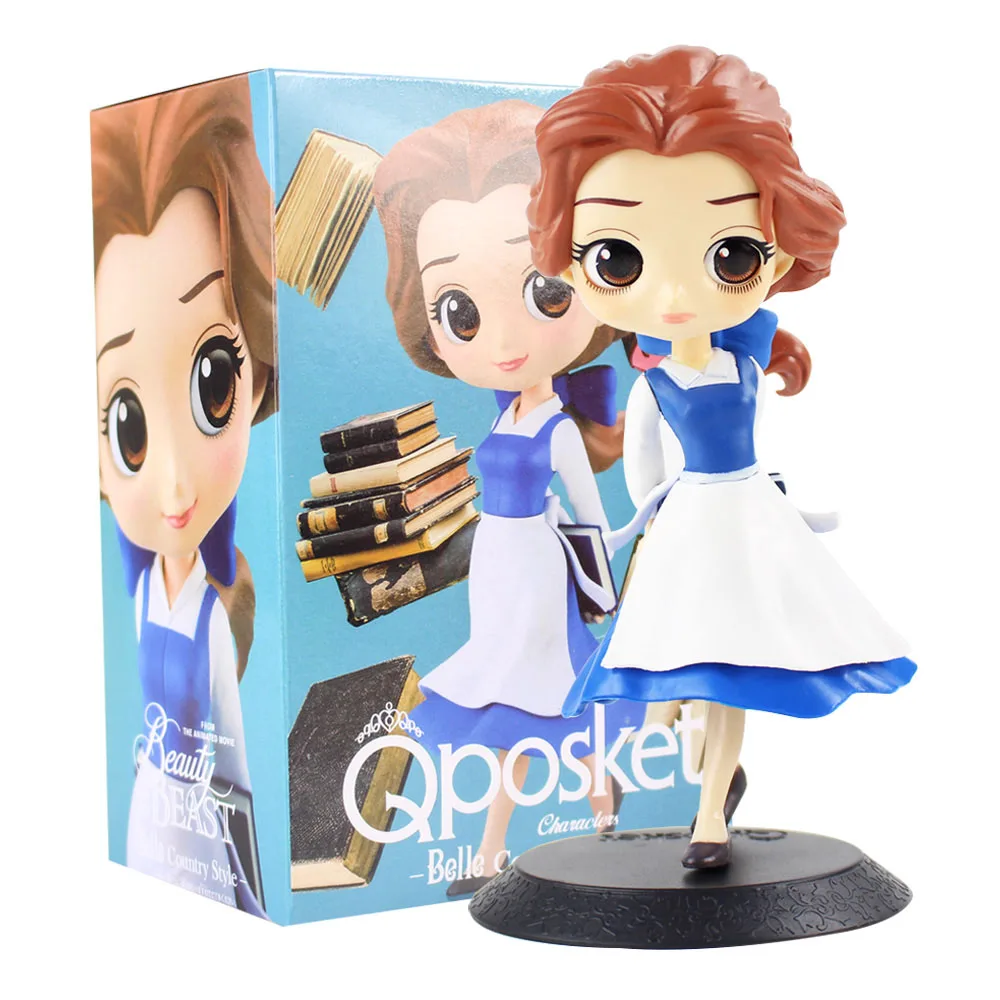 2 шт Q Posket персонажи Красавица и Чудовище Belle Кантри Стиль ПВХ фигурка
