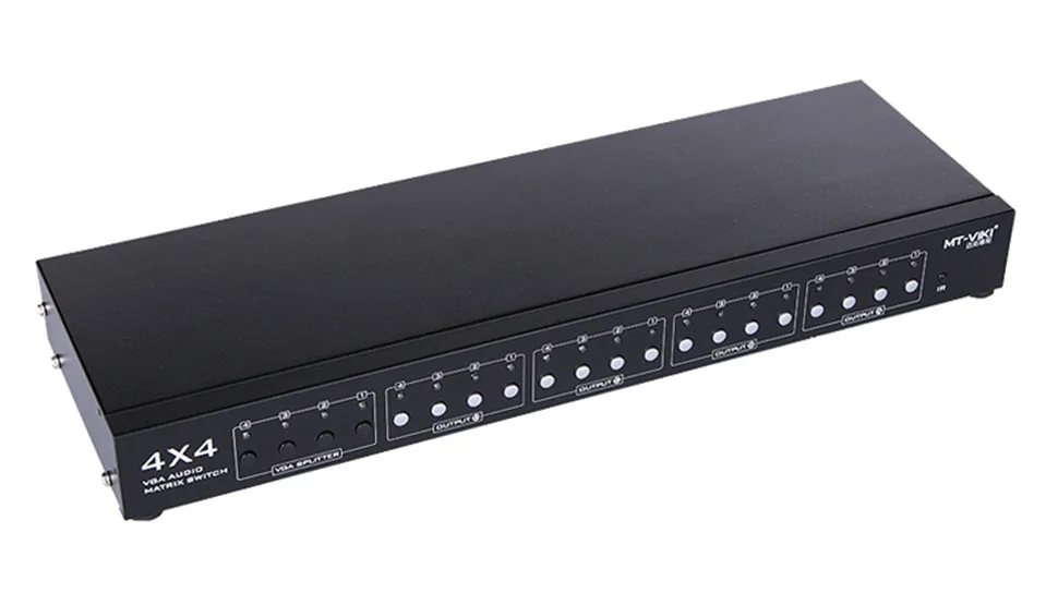 Оригинальный MT VIKI 4X4 VGA Видео Аудио матричный переключатель с ИК пультом