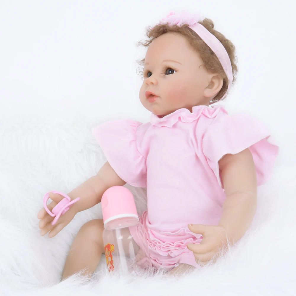 22&quot 55cm Reborn Soft Cloth Body Bebe Realistic Boneca Kids XMas Gift Sleeping Playmates | Игрушки и хобби