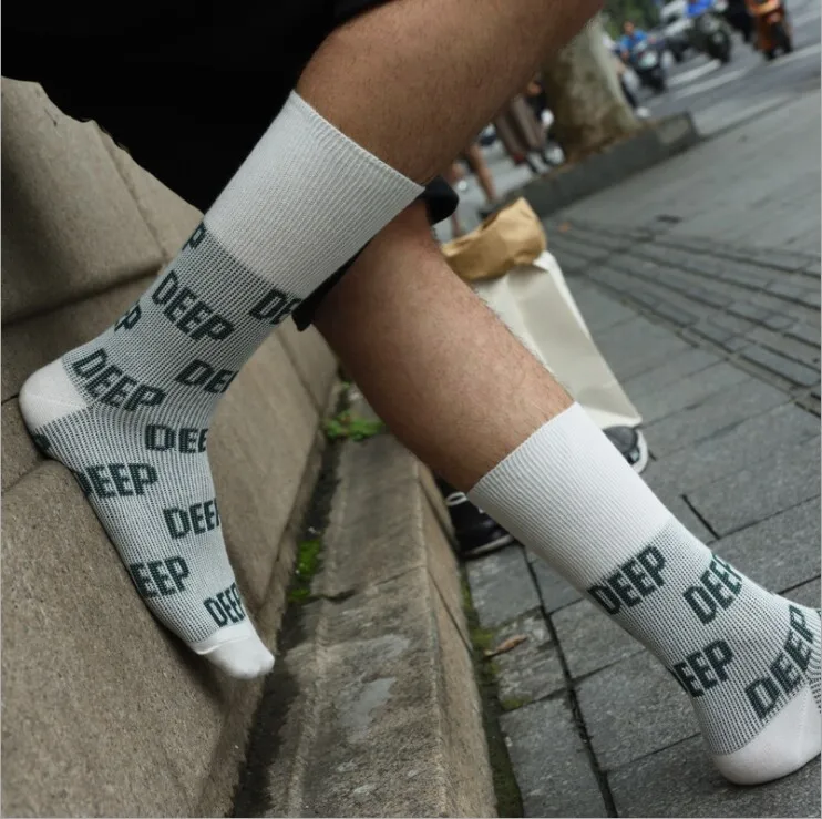 fashion Harajuku men socks cotton color letter autumn casual Breathable long happy sport women calcetines sokken | Мужская одежда