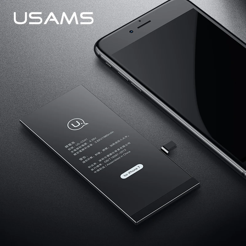 Для iPhone 7 Батарея USAMS оригинал для iphone7 IP7 мобильный телефон литиевая Мощность