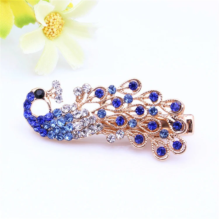 Лидер продаж 2017 модная заколка-пряжка для волос в виде павлина украшения женщин |