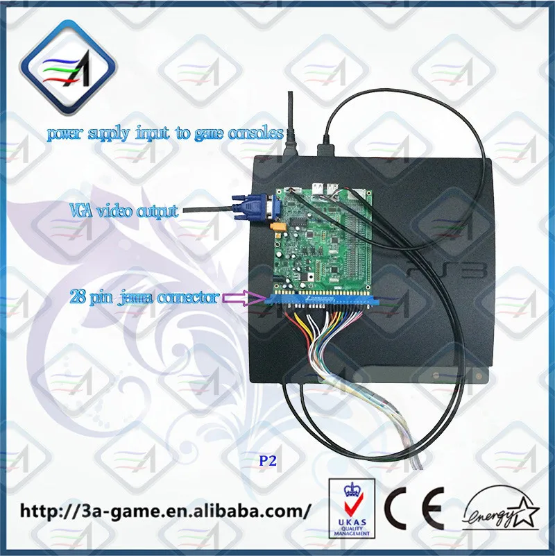 Второе поколение PS3 Jamma PCB игровой контроллер таймер доска для