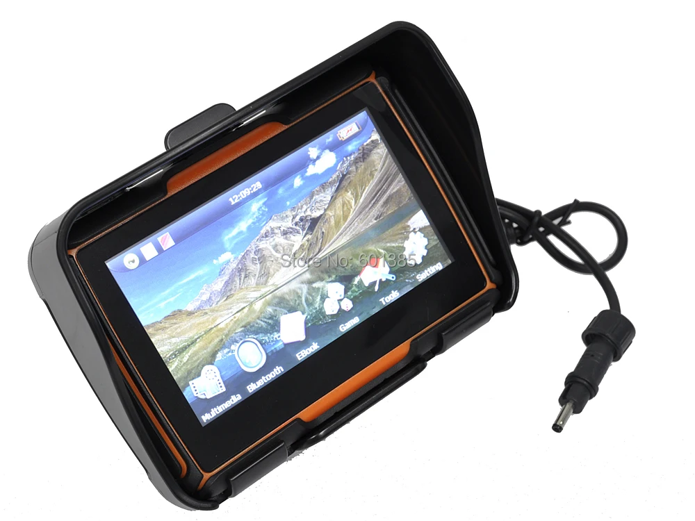Водонепроницаемый GPS навигатор для мотоцикла/автомобиля 4 3 дюйма Bluetooth навигация