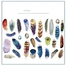 Набор декоративных наклеек для скрапбукинга, 3 шт.лот, с красивыми перьями