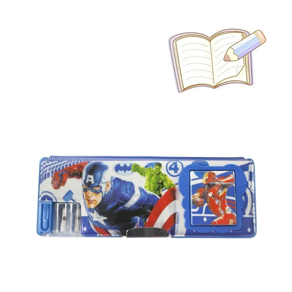 VC0400002 Multifunctional Plastic Practical Stationery Box Student Cartoon Pencil Case with Sharpener Calculator | Канцтовары для