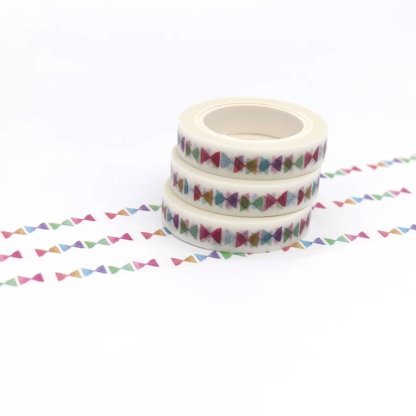 7 м * 8 мм творчества разноцветный галстук бабочка лента Washi Diy дневник
