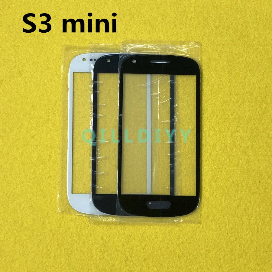 Сменная панель сенсорного экрана для Samsung Galaxy S3 mini i8190 внешний объектив переднего