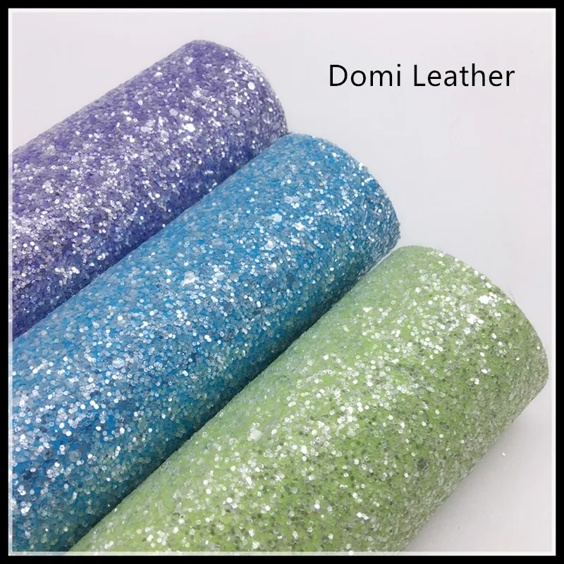 (DM6062) Bright Colors Chunky Glitter Fabric For Hairbows | Дом и сад