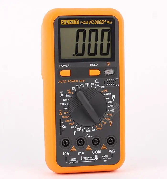 SENIT VC890D + Многофункциональный цифровой мультиметр большой экран измеренный