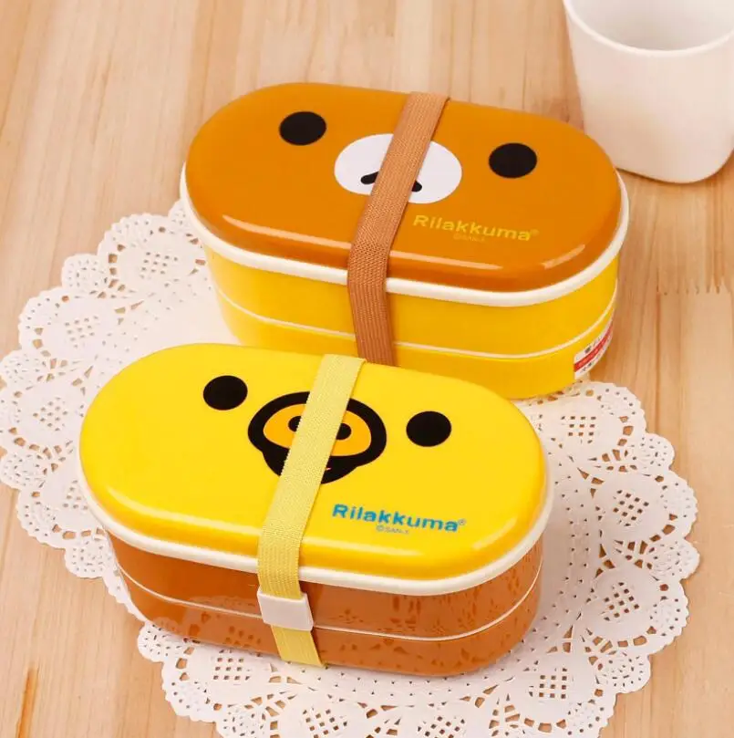Микроволновая печь Rilakkuma Bento микроволновая цыплята многослойная детская коробка