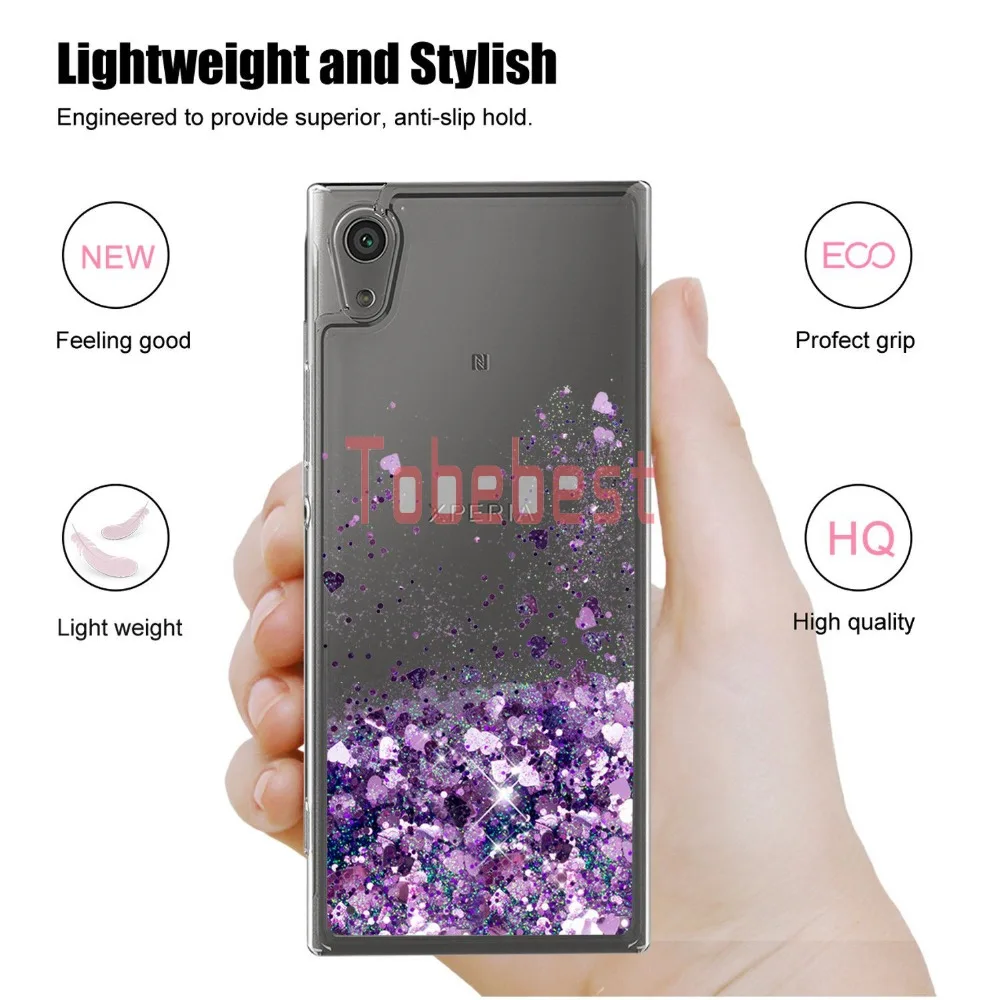 Чехол для Sony L1 чехол с динамическим жидким сыпучим песком и блестками Xperia G3311 G3312