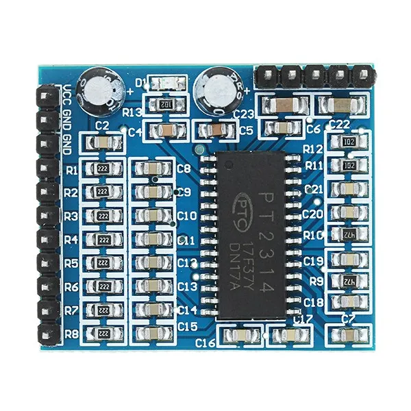 1 шт. звук качества модуль голосовой IIC 6V 10В стерео аудио ЦАП для PT2314 Arduino