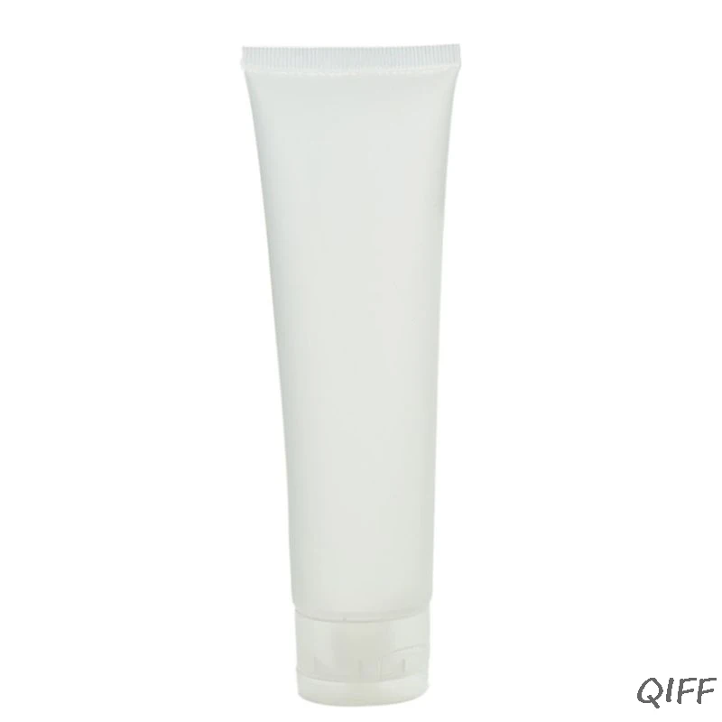 Flip Cap100ml 5/10/20/30/50/100 мл дорожные Портативный пустая трубка прозрачная, контейнер для косметики крема пластиковый флакон для лосьона с откидной крышкой/винт Ca - Цвет: Flip Cap100ml