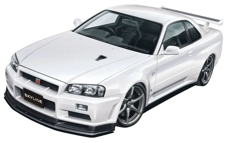 1/24 в собранном виде Модель NISSAN R34 GT-R00860