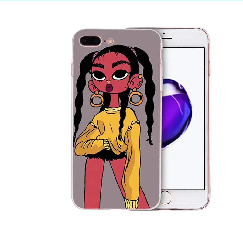 Волшебный меланин Poppin чехол для телефона мягкий силикон iPhone X 8 7 6 6S Plus 5S SE ТПУ xs max xr