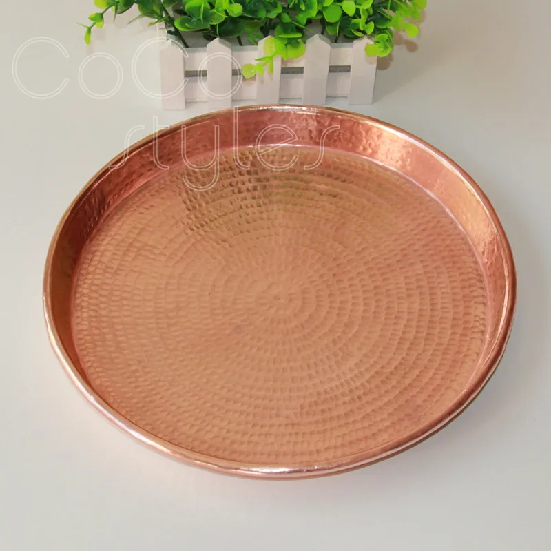 Cocostyles InsFashion high-end gold and rose handmade brass fruit tray for fashion home decor high class restaurant | Дом и сад