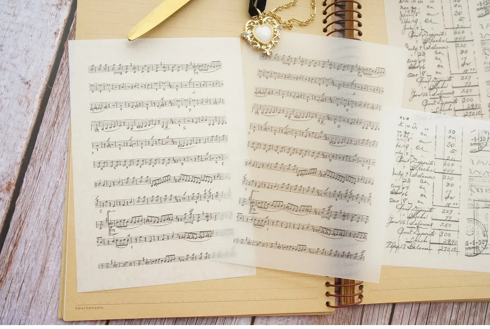 16 листов декоративной бумаги/Лот, Размер: 12*17 см DIY музыкальная Партитура и Поэзия узор Бумага Стикеры упаковочная Творческий Бумага Craft фон Скрапбукинг