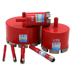 Алмазное корончатое сверло для сверления мрамора, гранита, кирпича, плитки, керамики, бетона, 1 шт., 6-85 мм, 10 мм, 12 мм