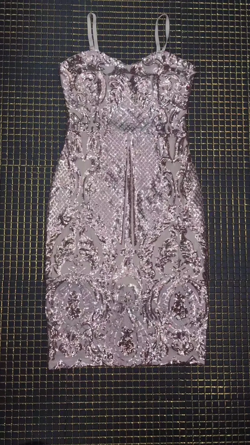 Новый летний Для женщин Bodycon платье Vestidos Verano 2018 Спагетти ремень с блестками