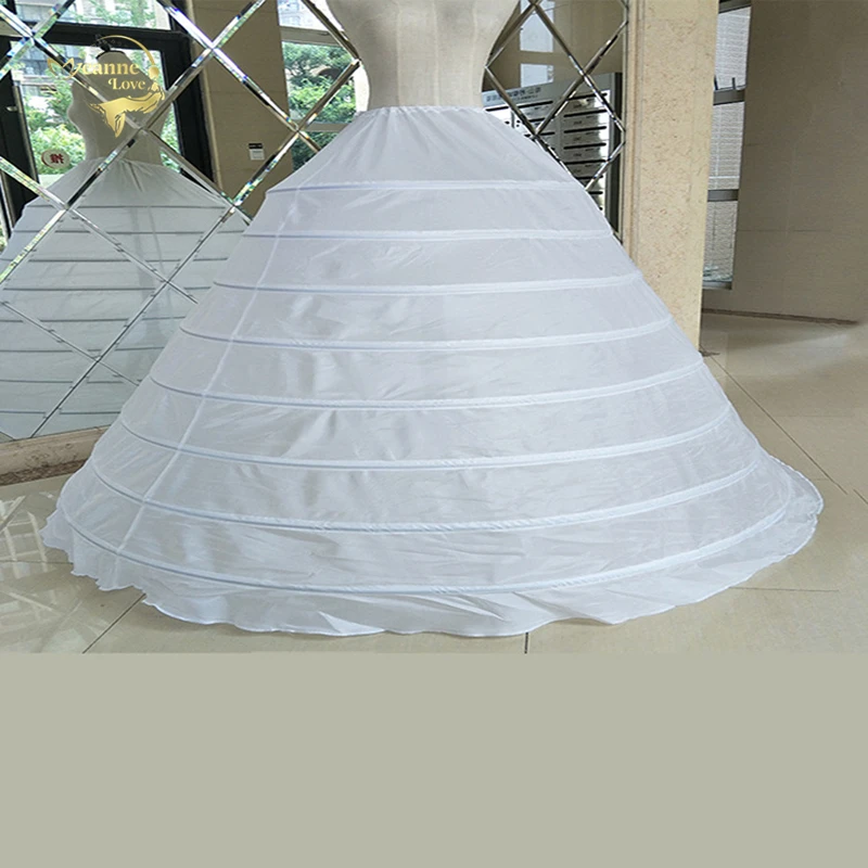Большая широкая подъюбник с 8 ободками для бального платья Quinceanera прочная