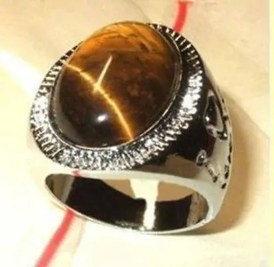 

Free shipping hot sale Women Bridal Wedding Jewelry Beautiful tibet tiger's-eye men's ring size:9# 10# 11#