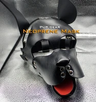 dm8192top quality pup gear neoprenee dog slave mask fetish hood accessory equipment fetish wear