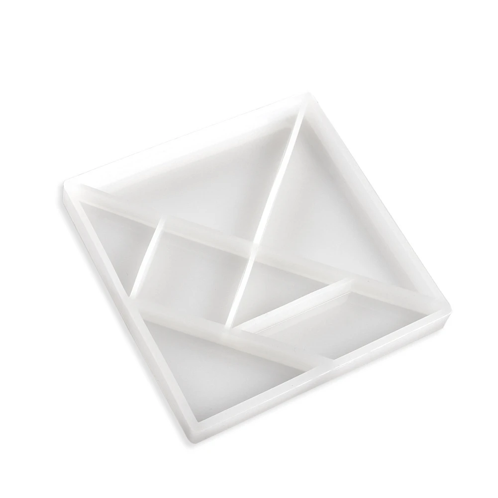 Aomily DIY силиконовая форма 7 форм Tangram для шоколадного торта Контейнер ручной работы