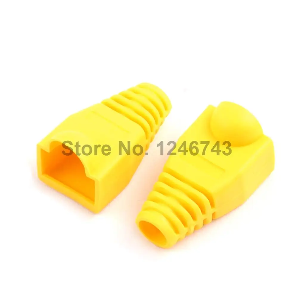 50 шт. разноцветные защитные колпачки для соединителей RJ45 cat5 cat5e cat6|sleeve connector|sleeve